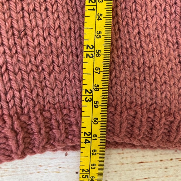 Vintage Knit Cardigan | Dusty Pink & Cream Fair Isle | S | Button Front - Picture 7 of 7